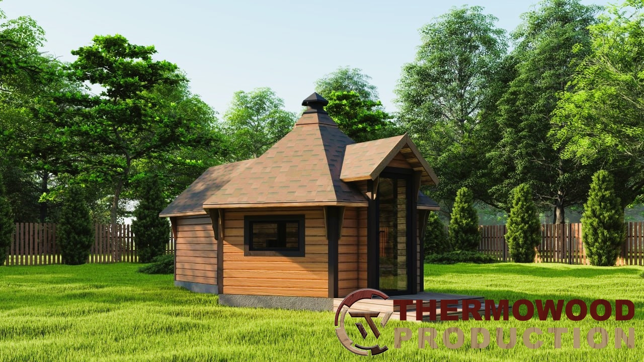 Модульная баня от производителя Thermowood Production фото