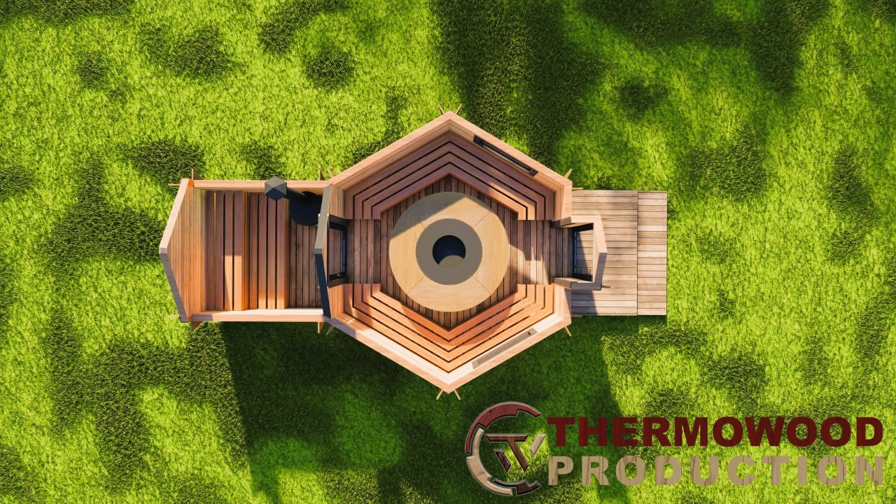 Модульная баня от производителя Thermowood Production фото