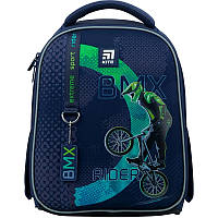 Рюкзак шкільний Kite BMX Pets каркасний для початкової школи на зріст 115-130 см, 35x26x13.5 см, 832 г, K22-555S-10