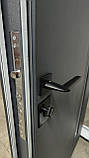 Вхідні двері до будинку з терморозривом Афіна зі склом та атмосферостійким покриттям ArWood сірий, фото 5