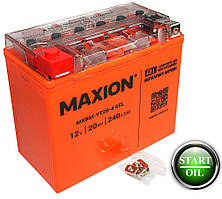 Мото аккумулятор GEL MAXION YT20-4 (12V. 20A)