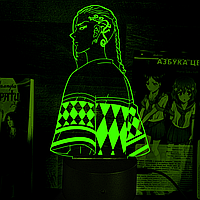 Акриловий 3D світильник-нічник Токійські месники Кен Рюгуджі зелений