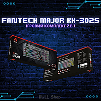 Компьютерный комплект Fantech Major KX302S 2 in 1, геймерский набор для ПК с LED подсветкой и из качественных
