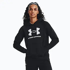 AllOriginal com ua Кофта жіноча Under Armour Rival Fleece Big Logo Hoody black/white РОЗМІРИ ЗАПИТУЙТЕ