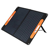 Портативная складная солнечная панель батарея 100Вт (покрытие ETFE)