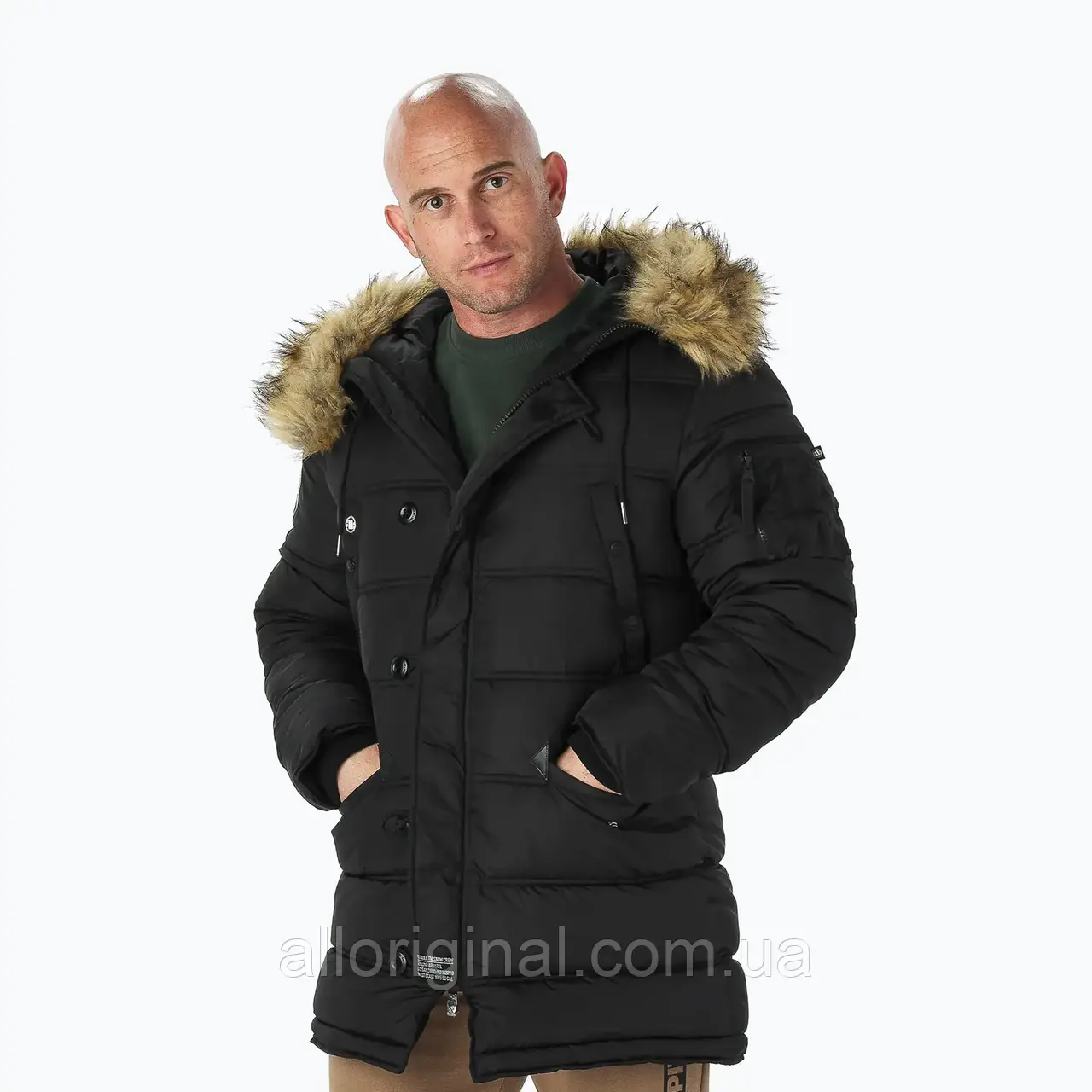 AllOriginal com ua Куртка зимова чоловіча Pitbull West Coast Parka Kingston black РОЗМІРИ ЗАПИТУЙТЕ