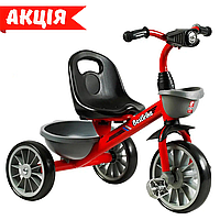 Велосипед триколісний дитячий Best Trike BS-23044 З металевою рамою, колесами EVA Для малюків Червоний Cor