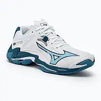 Urbanshop com ua Кросівки для волейболу чоловічі Mizuno Wave Lightning Z8 white/sailor blue/silver РОЗМІРИ