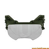 Балістичні окуляри на шолом FAST захисні фліп окуляри VULPO FLIP забрало візор для шолома ФАСТ MICH маска захисит на каску FAST, фото 4