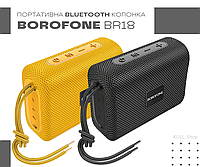 Портативная беспроводная Bluetooth-акустика BOROFONE BR18 для дома, улицы, для спорта, прогулки и вечеринк ТОП Черный