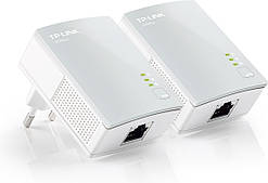 Комплект Адаптерiв Powerline TP-LINK TL-PA4010KIT AV600, 1xFE, (TL-PA4010 2шт) (TL-PA4010KIT)