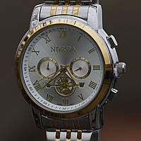 Мужские водонепроницаемые кварцевые часы с хронографом из нержавеющей стали "японский" NORDA ND2110,