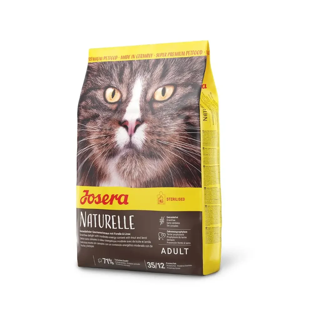 Сухий корм для котів, беззерновий з сочевицею та фореллю Josera Naturelle, 2 кг, фото 1