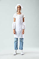 Фартух для праці і творчості підлітковий з косинкою 11-18 років (білий)