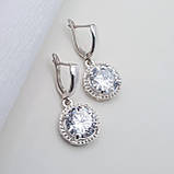 Срібні сережки Погляд Дракона, фото 3