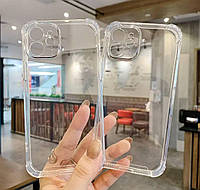 Чехол для телефонов на айфон 12 из силиконового материала, чехол на айфон 12 прозрачный защитный без принтов