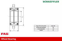 Подшипник колесный, FAG (713617070)