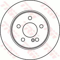 Диск тормозной (1 шт.) MERCEDES 204 R 07, TRW (DF4948)