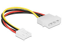 Кабель живлення внутрішній Delock MoleX-FDDpower M F x1 0.15m Floppy AWG18 4p(70.08.5337) GR, код: 7455324