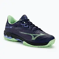 Urbanshop com ua Чоловічі туфлі на підошві Mizuno Wave Exceed Light 2 Padel вечірні сині/зелені/лолітові