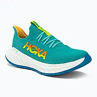 Urbanshop com ua Кросівки для бігу чоловічі HOKA Carbon X 3 блакитно-жовті 1123192-CEPR РОЗМІРИ ЗАПИТУЙТЕ