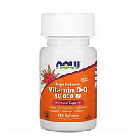 Витамин D NOW Foods Vitamin D-3 10000 IU 240 Softgels GR, код: 7576397