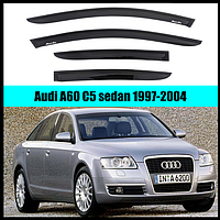 Ветровики Audi A6 (C5) сед 1997-2004 (скотч) AV-Tuning
