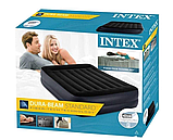 Intex Велюр матрац 64124  152х203х42см, вбудований електронасос, двоспальний., фото 3