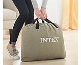 Intex Велюр матрац 64124  152х203х42см, вбудований електронасос, двоспальний., фото 5