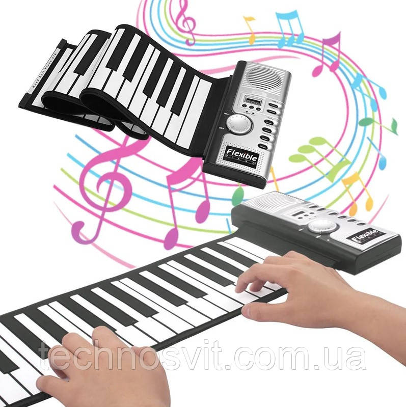Электронное пианино гибкое пианино синтезатор Midi клавиатур гибкая Midi keyboard - фото 4 - id-p2167128248