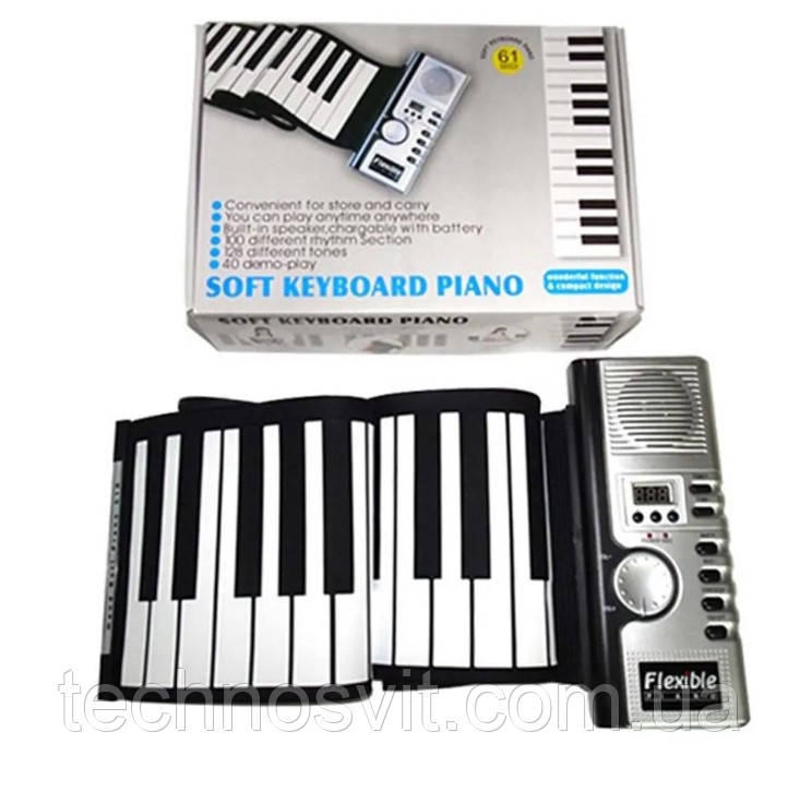 Электронное пианино гибкое пианино синтезатор Midi клавиатур гибкая Midi keyboard - фото 1 - id-p2167128248