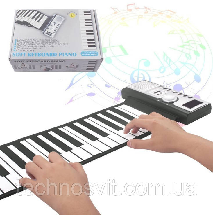 Электронное пианино гибкое пианино синтезатор Midi клавиатур гибкая Midi keyboard - фото 9 - id-p2167128248