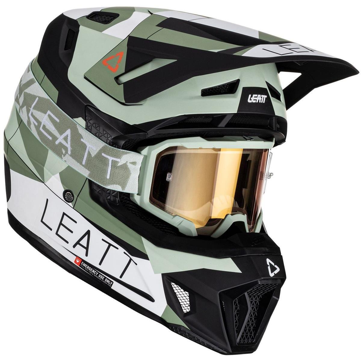 МОТОШОЛОМ ЕНДУРО LEATT MOTO 7.5 V23 - CACTUS (+ОКУЛЯРИ VELOCITY 4.5), фото 1