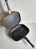 Сковорода гриль для стейків з антипригарним покриттям Peterhof PH-25343-32 двостороння сковорода гриль, фото 3