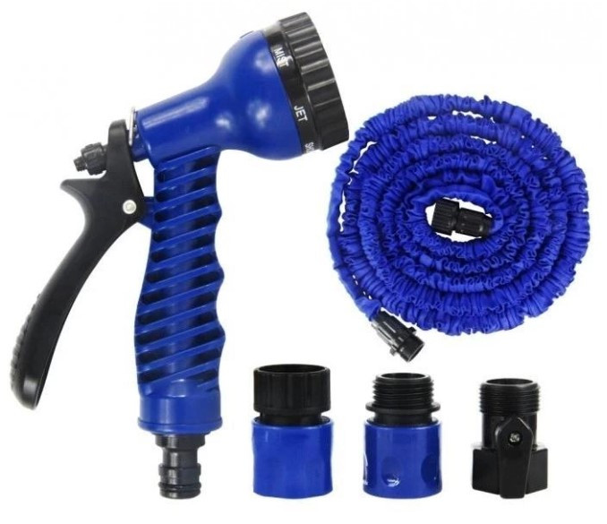 Шланг садовий для поливання Xhose Magic Hose 75 м Синій