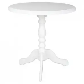 Стіл кавовий круглий Стелла Fusion Furniture,колір білий / ваніль / бежевий, фото 4