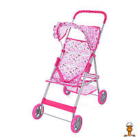 Детская коляска для кукол радуги, прогулочная, игрушка, от 3 лет, Melogo 9304-4