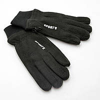 Перчатки женские - мужские, Sports Манжет рубчик, черные зимние тела перчатки, унисекс перчатки
