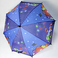 Дитяча парасолька для хлопчика з яскравим принтом Among Us та Месники, Синя парасолька тросина для хлопчиків