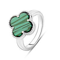 Серебряное кольцо SilverBreeze с малахитом (2099000) 17.5 TV, код: 8223922