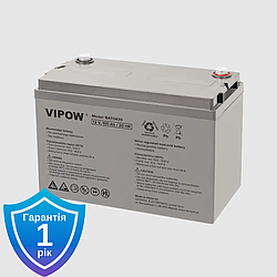 Акумулятор гелевий VIPOW BAT0420 12 V / 100 AH для ДБЖ та інверторів