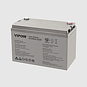 Акумулятор гелевий VIPOW BAT0420 12 V / 100 AH для ДБЖ та інверторів, фото 2