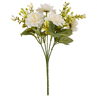 Декоративний букет Троянди кремові 26 см