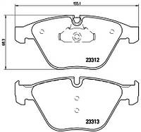 Колодки тормозные дисковые BMW 3 (E90), 5 (E60) передн. ( BREMBO)