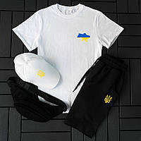Мужской Комплект 4в1 Патриот футболка, кепка, сумка, шорты