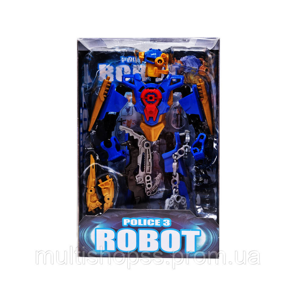 Дитяча іграшка Робот Police 3 Bambi 2018-26 зі зброєю Блакитний MP, код: 8246001
