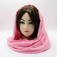 Качественный женский шарф, Розовый шарф на голову, Млодёжный осень\весна шарф