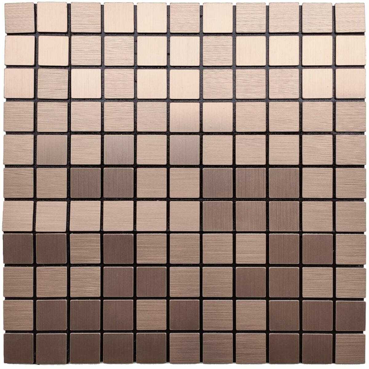 Самоклеющаяся алюминиевая плитка медная мозаика 300х300х3мм SW-00001157 - фото 1 - id-p2167118654