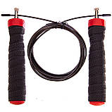 Скакалка для кросфіту з підшипником та сталевим тросом CIMA CM-J603 3 м, фото 5