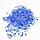 Крихта скла колір "Блакитний топаз" 54, середня фракція, близько 5-8 мм. Уп. 100 г, фото 2